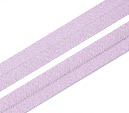 Косая бейка SAFISA трикотажная, 20 мм, хлопок, цвет 08, сиреневый