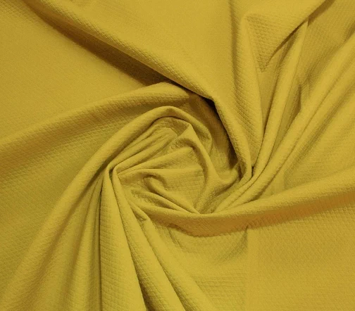 Жаккардовый хлопок, цвет оливково-желтый, 1032222